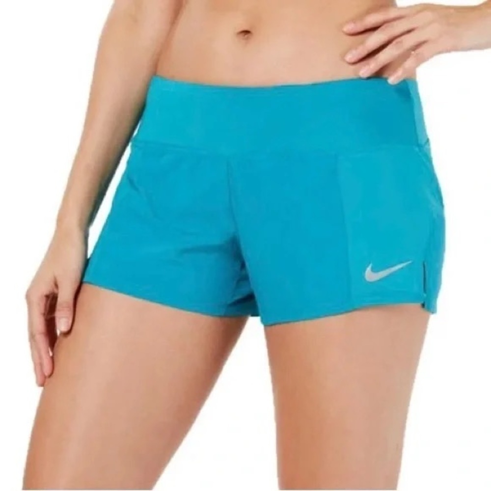 Nike Dri-fit Teal Blue Inner Lining Running Shorts Size S